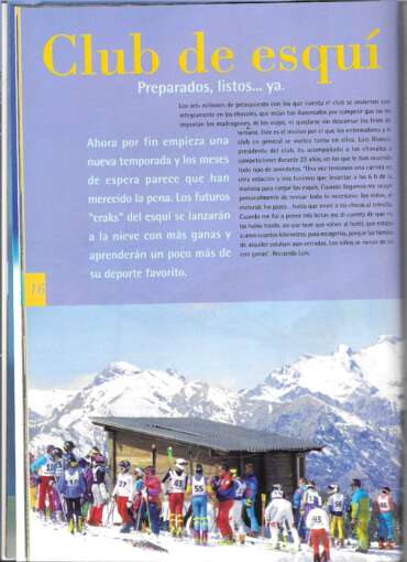 revista club de esquí Cerler Aneto